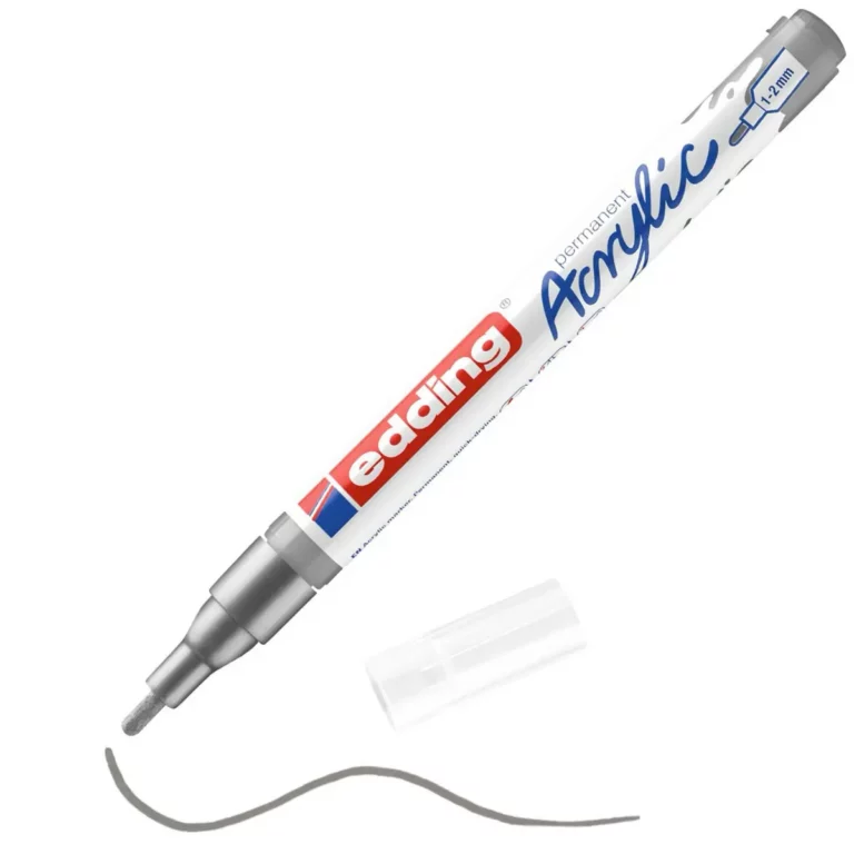 EDDING Acrylmarker 5300 mit Rundspitze 1-2 mm (F) silber