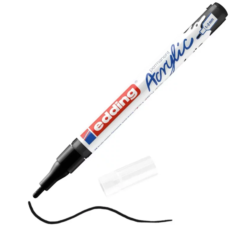 EDDING Acrylmarker 5300 mit Rundspitze 1-2 mm (F) tiefschwarz
