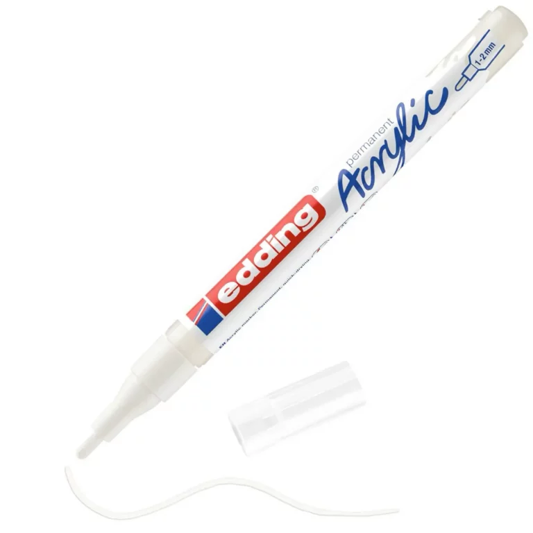 EDDING Acrylmarker 5300 mit Rundspitze 1-2 mm (F) verkehrsweiß
