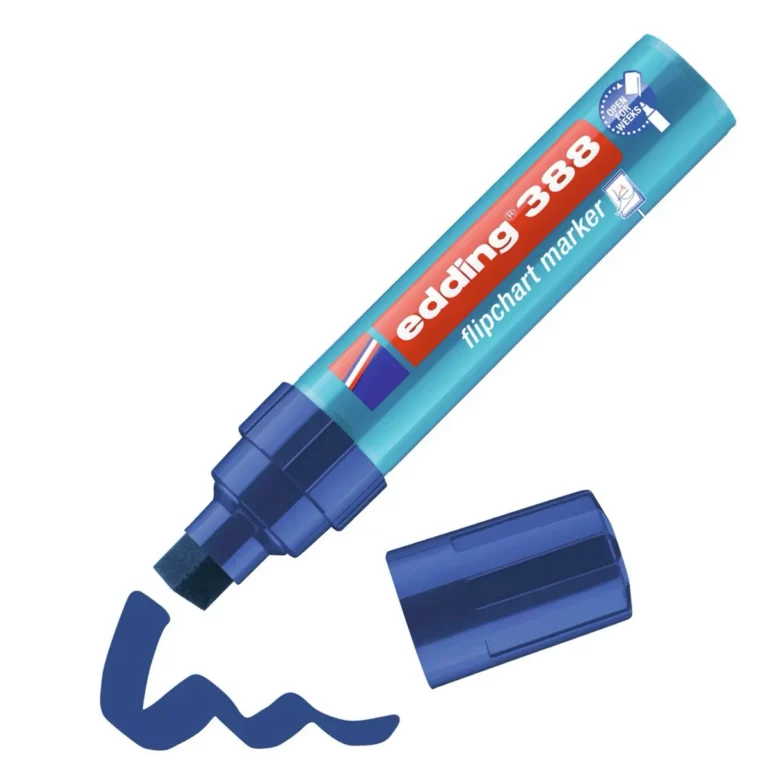 EDDING Flipchartmarker 388 mit Keilspitze 4-12 mm blau