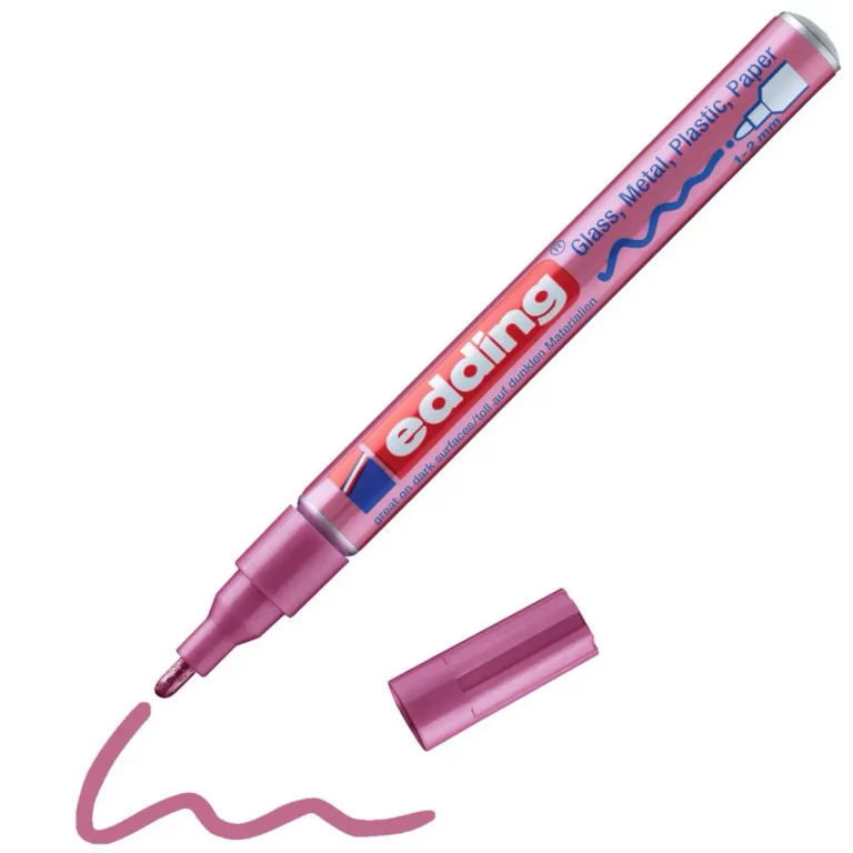 EDDING Glanzlackmarker 751 mit Rundspitze 1-2 mm pink-metallic