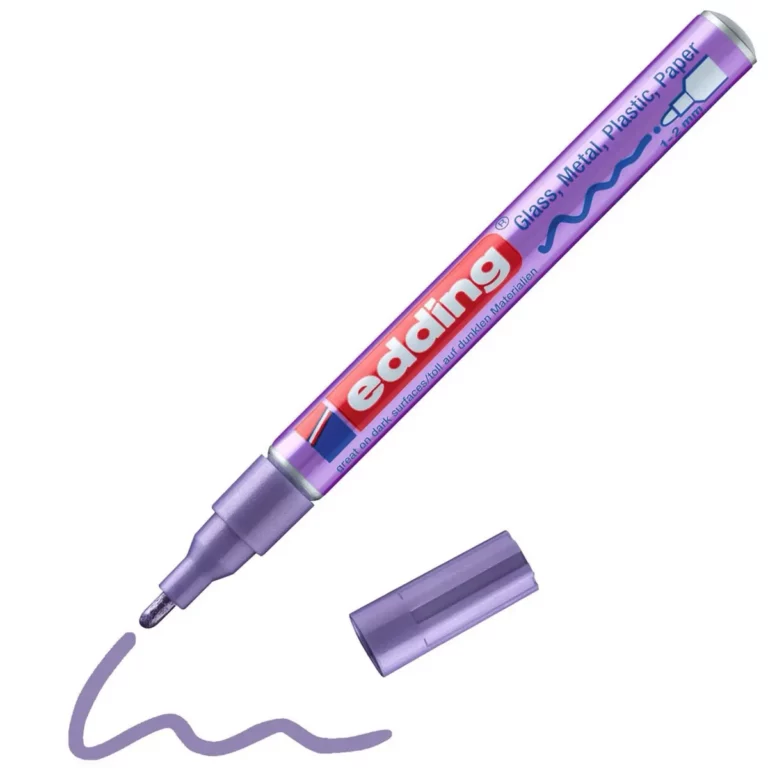 EDDING Glanzlackmarker 751 mit Rundspitze 1-2 mm violett-metallic