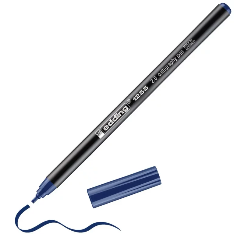EDDING Kalligrafiestift 1255 mit Keilspitze 2 mm stahlblau