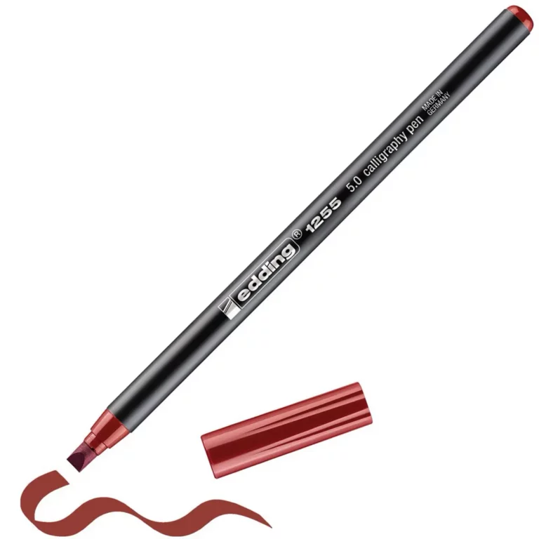 EDDING Kalligrafiestift 1255 mit Keilspitze 5 mm karmesin