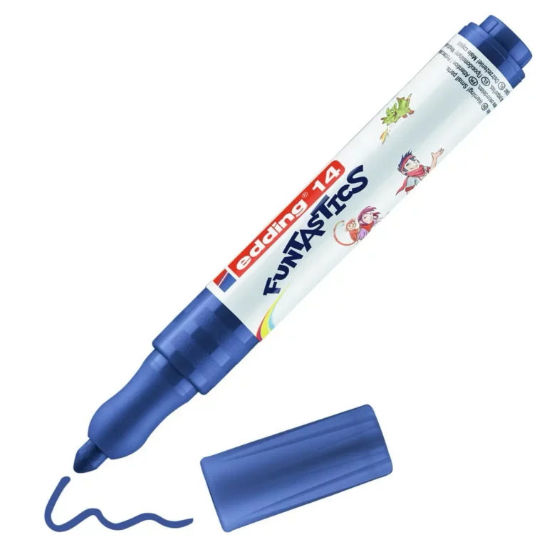 EDDING Kinderfasermaler Funtastics 14 mit Rundspitze 3 mm blau