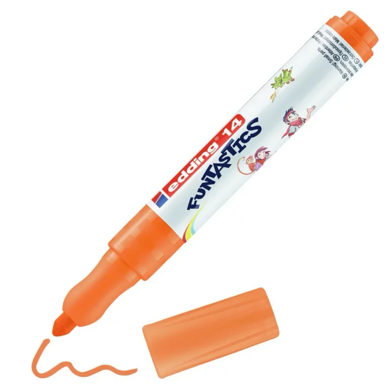 EDDING Kinderfasermaler Funtastics 14 mit Rundspitze 3 mm orange