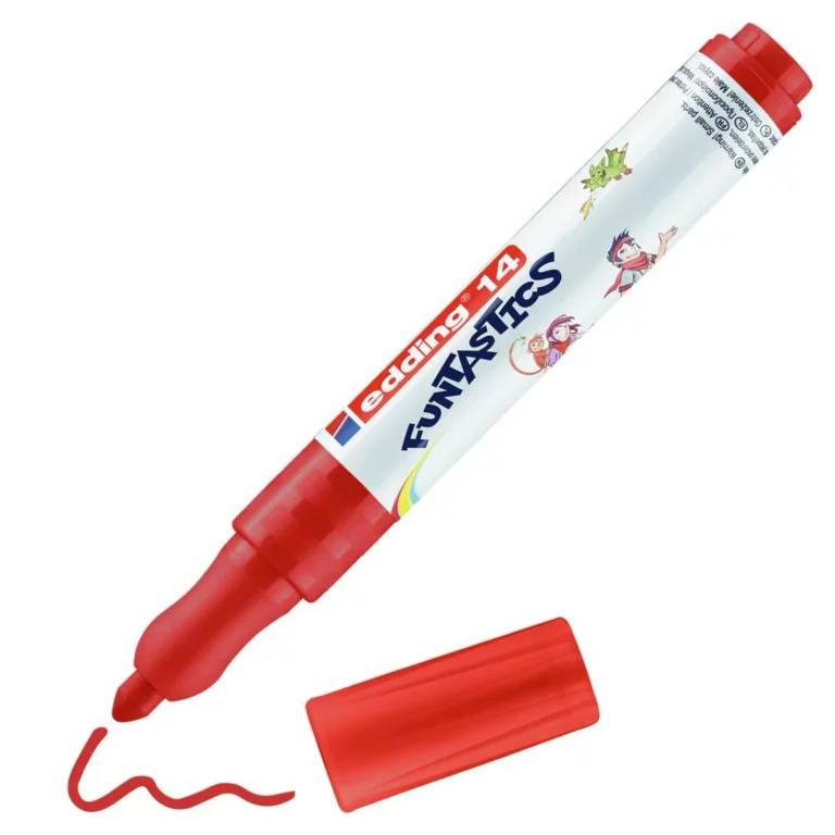 EDDING Kinderfasermaler Funtastics 14 mit Rundspitze 3 mm rot