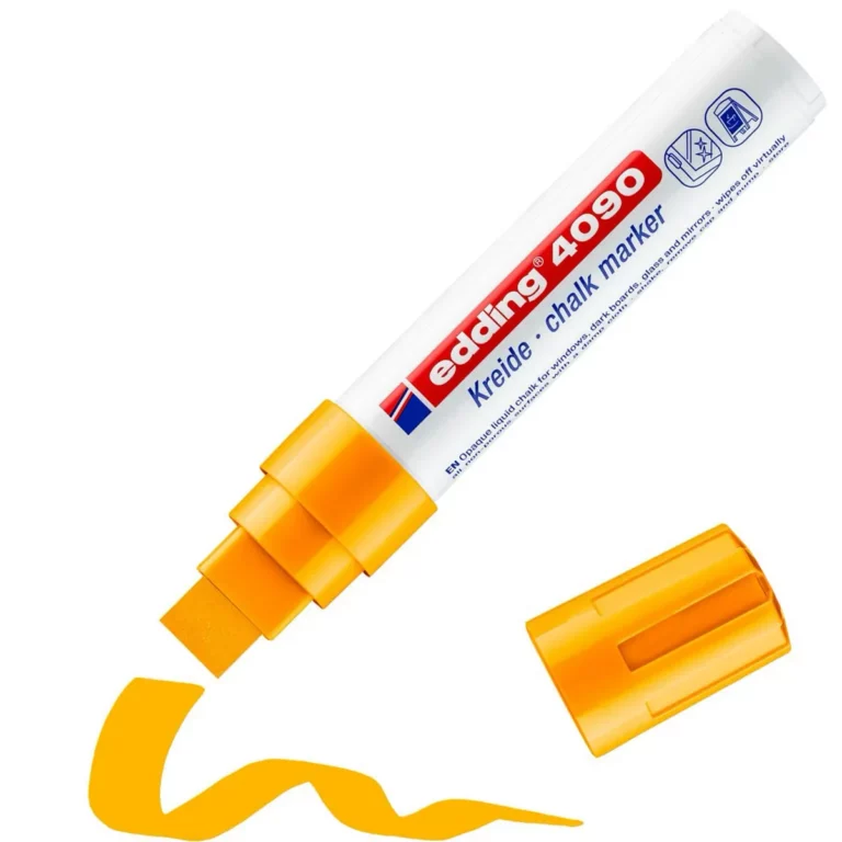 EDDING Kreidemarker 4090 mit Keilspitze 4-15 mm neonorange