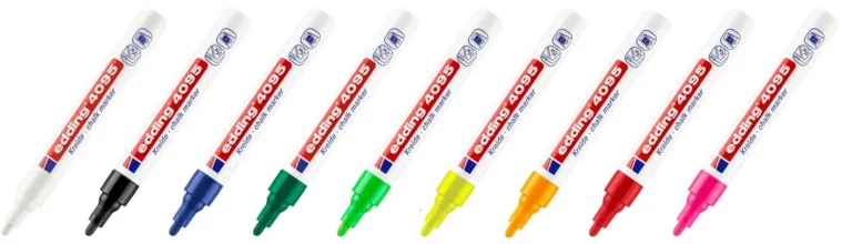 EDDING Kreidemarker 4095 9 Stück mit Rundspitze 2-3 mm farbig sortiert