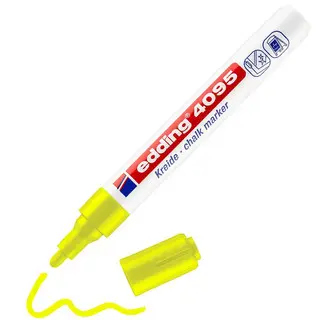EDDING Kreidemarker 4095 mit Rundspitze 2-3 mm neongelb