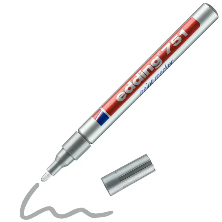 EDDING Lackmarker 751 mit Rundspitze 1-2 mm silber