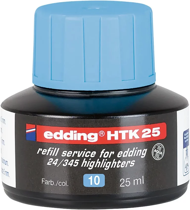 EDDING Nachfülltinte HTK25 für Textmarker 25 ml hellblau
