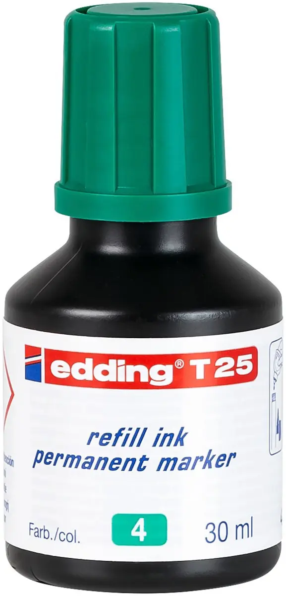 EDDING Nachfülltinte T25 für Permanentmarker 30 ml grün