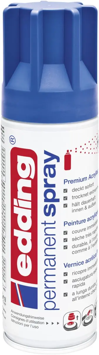 EDDING Permanentspray 5200 Acryllack 200 ml matt enzianblau