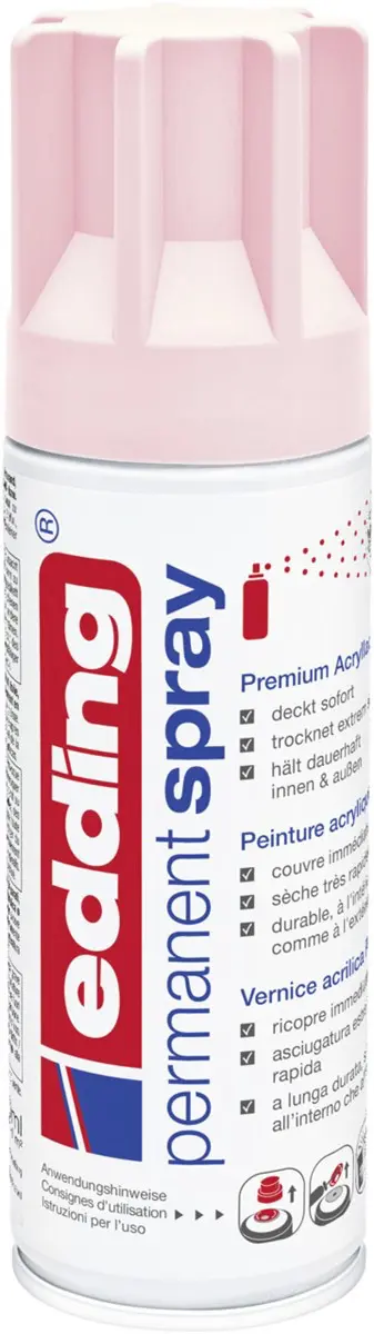 EDDING Permanentspray 5200 Acryllack 200 ml matt pastellrosa