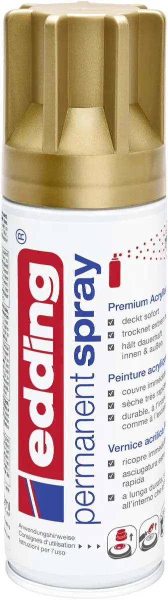 EDDING Permanentspray 5200 Acryllack 200 ml matt reichgold
