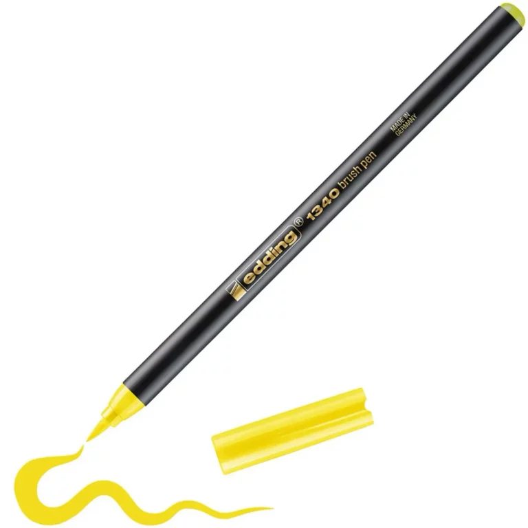 EDDING Pinselstift 1340 mit Pinselspitze 1-3 mm gelb