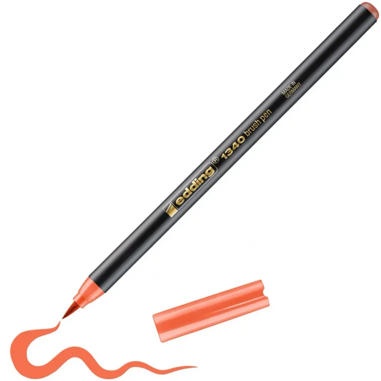 EDDING Pinselstift 1340 mit Pinselspitze 1-3 mm mandarine