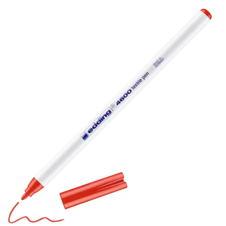 EDDING Textilstift 4600 mit Rundspitze 1 mm rot