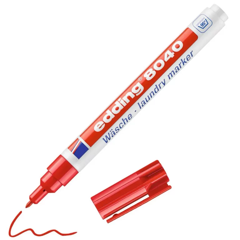 EDDING Wäschemarker 8040 mit Rundspitze 1 mm rot