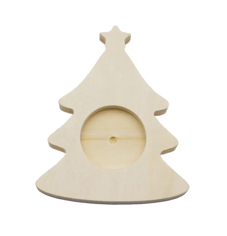 EDUPLAY Teelichthalter 3 Stück in Weihnachtsbaumform aus Sperrholz 11
