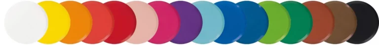 EFA COLOR Farbtabletten-Set 80 Stück (16 Farbe à 5 Stück) Ø 44 mm farbig sortiert