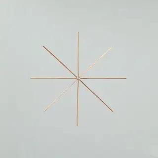 EFCO Creative Drahtsterne für Perlen 10 cm 4 Stück natur