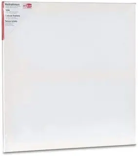 EFCO Keilrahmen 40 x 40 cm bespannt weiß