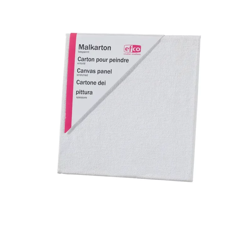 EFCO Malkarton 30 x 30 cm bespannt weiß