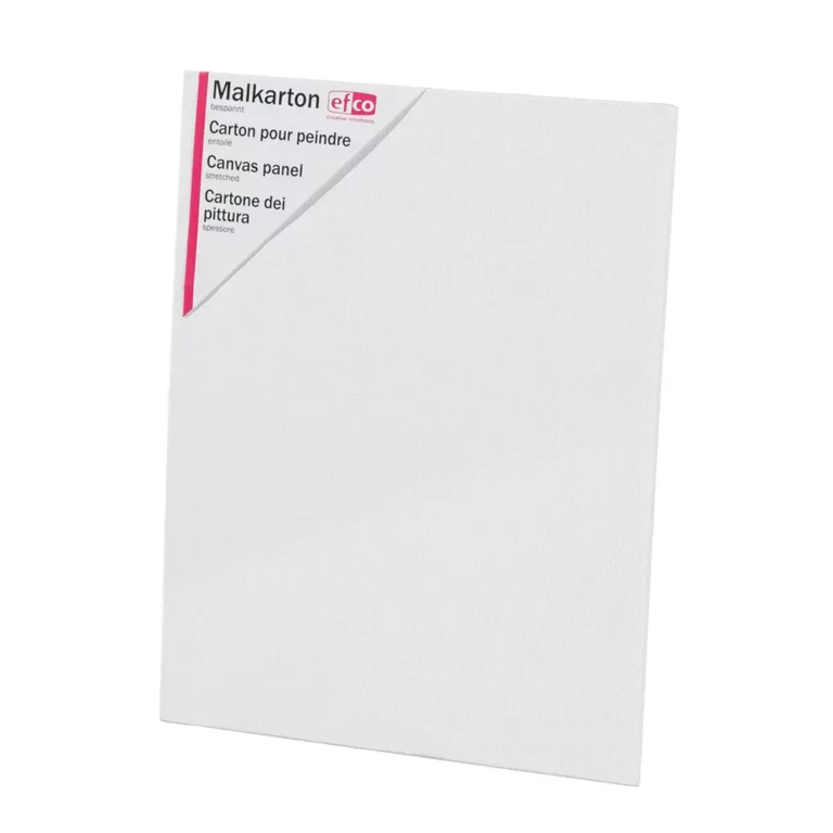 EFCO Malkarton 30 x 40 cm bespannt weiß