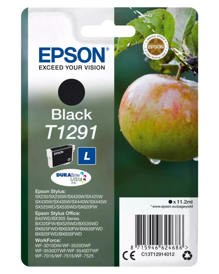 EPSON Tintenpatrone T1291 schwarz