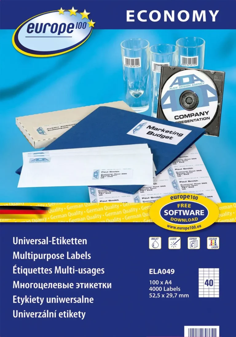 EUROPE100 Universal-Etiketten 5