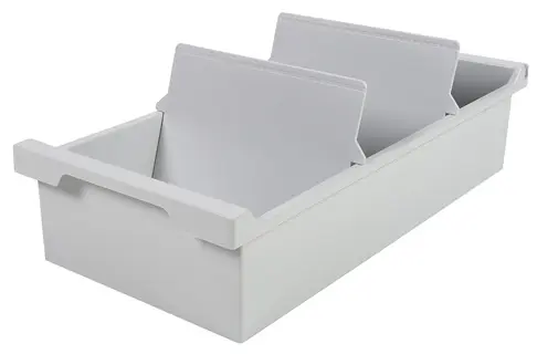 EXACOMPTA Karteitrog 52240D Multiform A6 quer für 1000 Karten lichtgrau