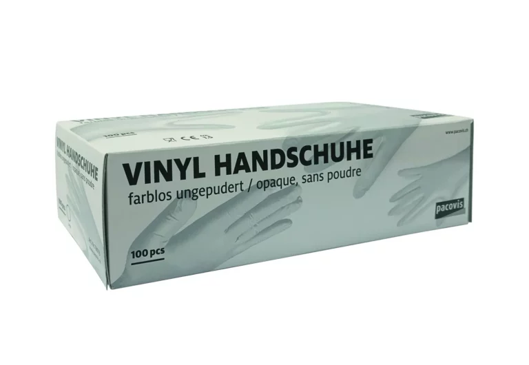 Einweghandschuh 100 Stück Vinyl puderfrei M transparent