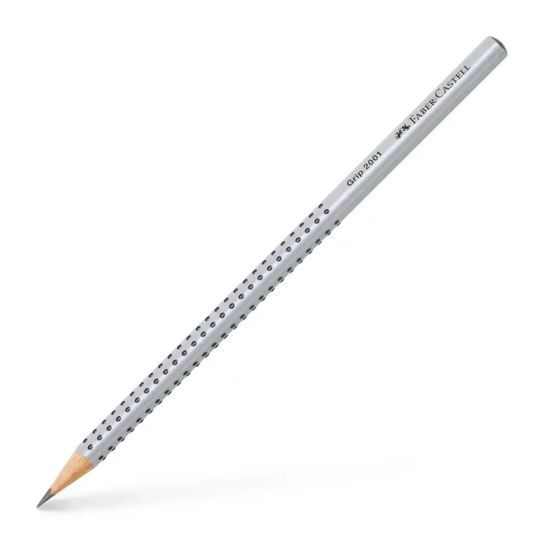 FABER-CASTELL Bleistift Grip 2001 H silbergrau