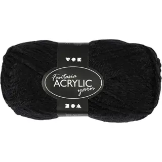 FANTASIA Polyacryl Garn 421750 80 m neon schwarz