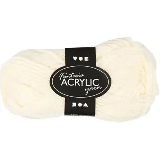FANTASIA Polyacryl Garn 421801 80 m naturweiß