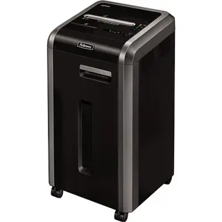 FELLOWES Aktenvernichter Microshred™ 225Mi 2 x 12 mm Mikroschnitt P-5 schwarz/silber