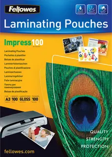 FELLOWES Laminierfolien 100 Stück A3 100 µm transparent
