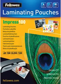 FELLOWES Laminierfolien 100 Stück A5 100 µm transparent