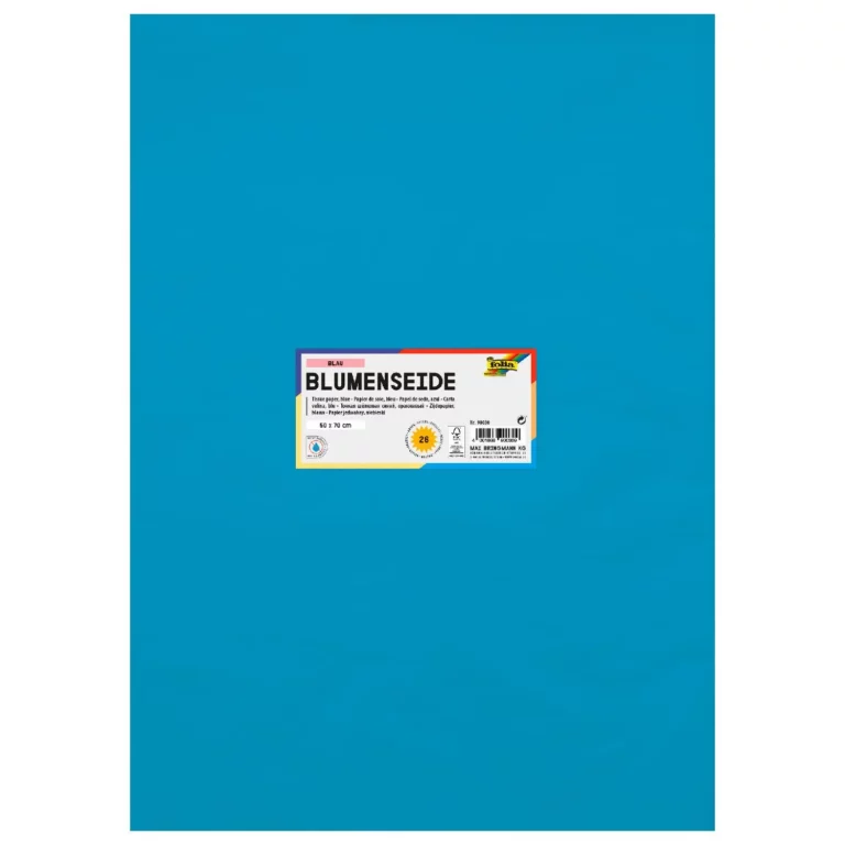 FOLIA Blumenseide 90030 26 Bögen 20 g/m² 50 x 70 cm blau