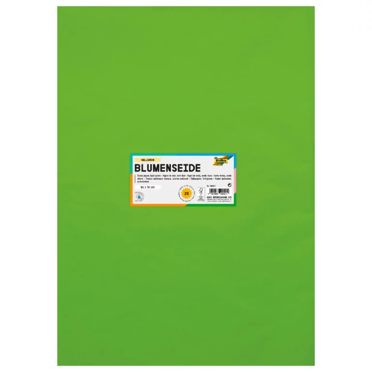 FOLIA Blumenseide 90051 26 Bögen 20 g/m² 50 x 70 cm hellgrün