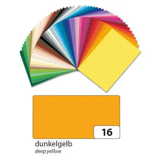 FOLIA Fotokarton 6116 10 Bögen 300 g/m² 50 x 70 cm dunkelgelb