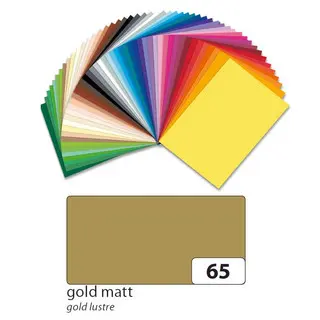 FOLIA Fotokarton 6165 10 Bögen 300 g/m² 50 x 70 cm gold matt