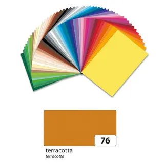 FOLIA Fotokarton 6176 10 Bögen 300 g/m² 50 x 70 cm terracotta
