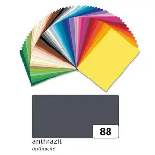 FOLIA Fotokarton 6188 10 Bögen 300 g/m² 50 x 70 cm anthrazit