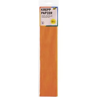 FOLIA Krepppapier 1 Rolle 50 x 250 cm hellorange