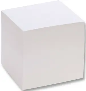 FOLIA Notizboxeinlage 700 Blatt 9 x 9 cm ungeleimt weiß