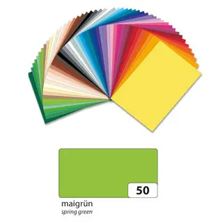 FOLIA Tonzeichenpapier 6450 DIN A4 100 Bögen 130 g/m² maigrün