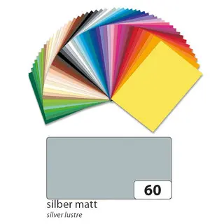FOLIA Tonzeichenpapier 6460 DIN A4 100 Bögen 130 g/m² silber matt